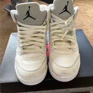 Kids White Jordan Sneakers